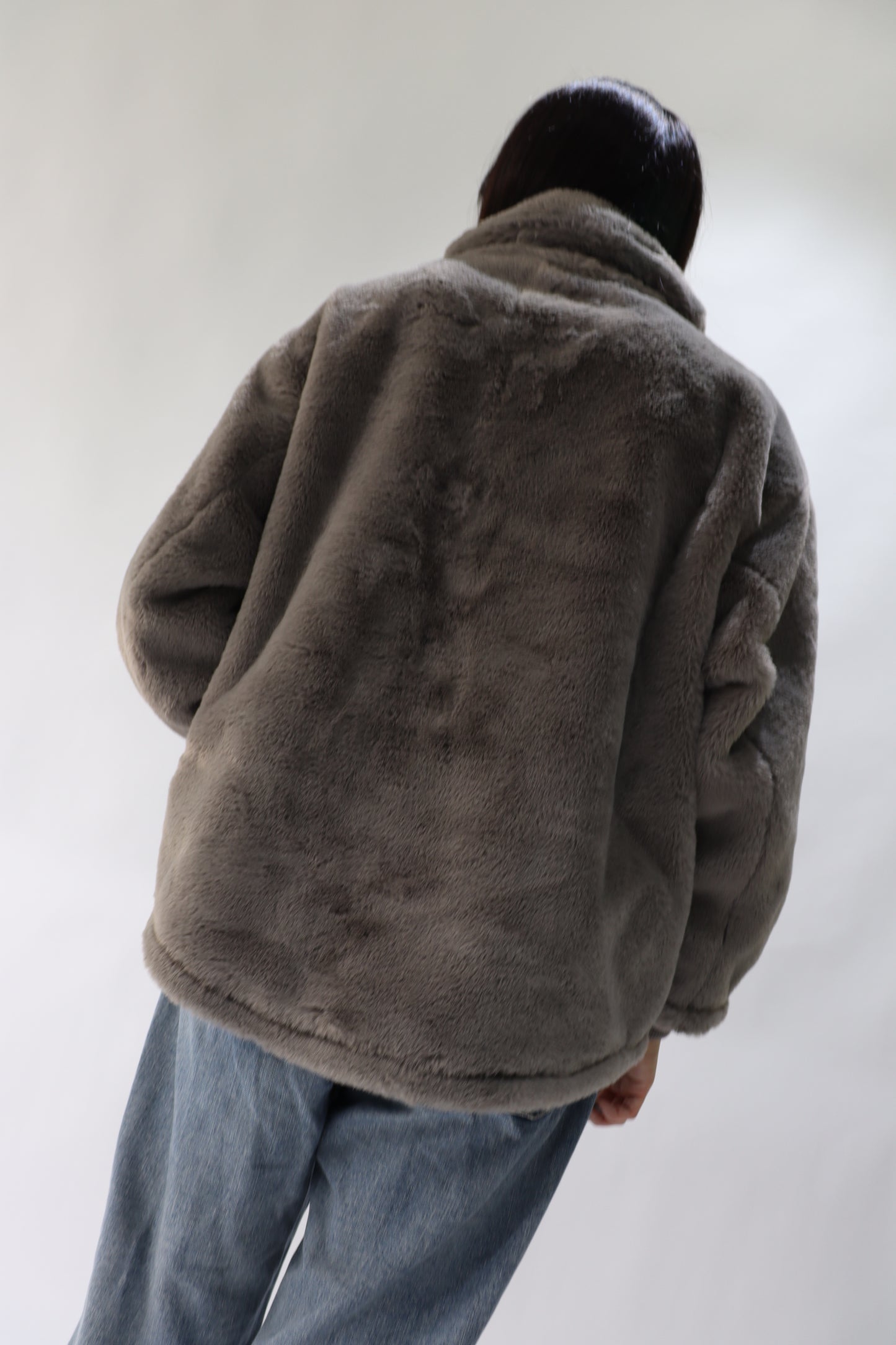 【ACUTA】【PRE ORDER】フェイクファースタンド衿ブルゾン