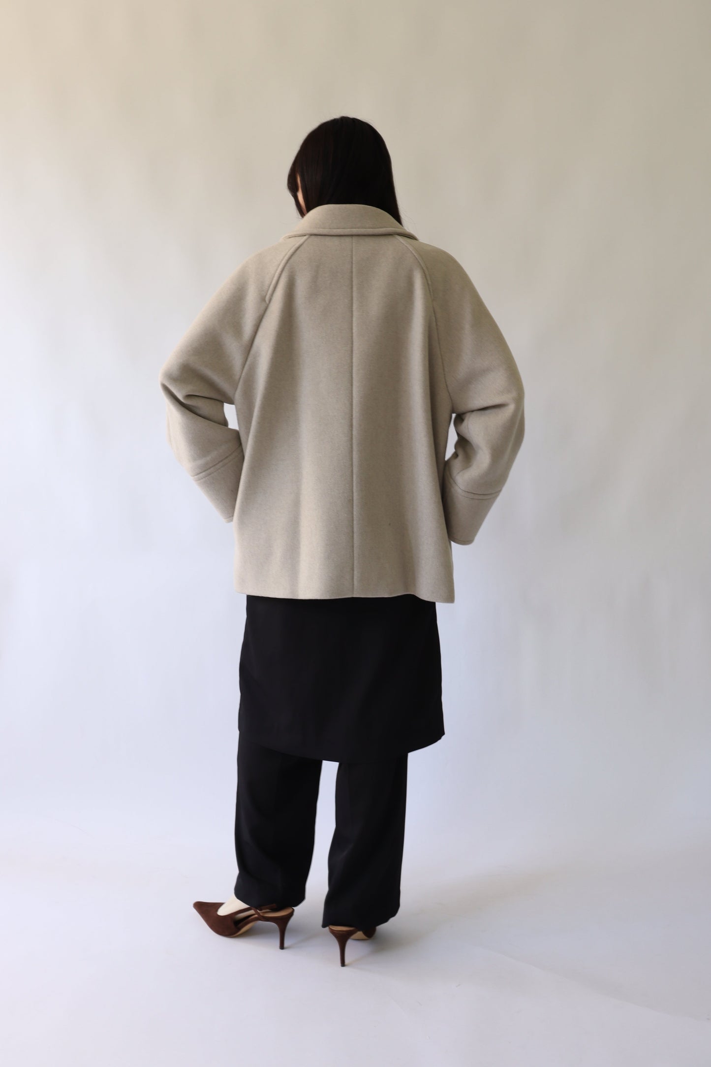 【ACUTA】ラグランスリーブWOショートコート