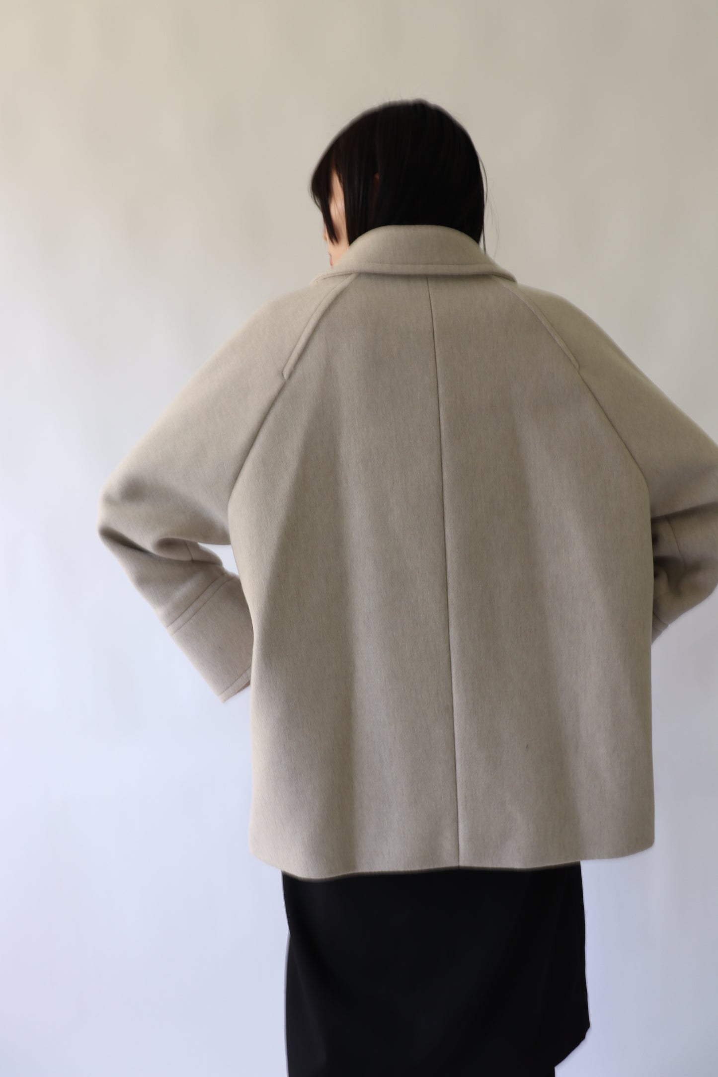 【ACUTA】ラグランスリーブWOショートコート