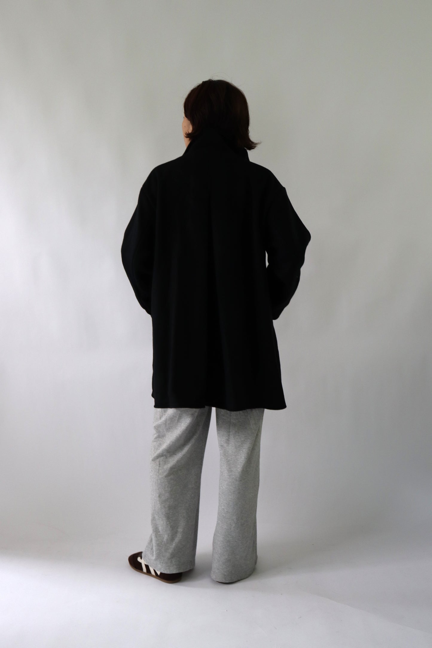 【ACUTA】WOスタンドネックミドル丈コート