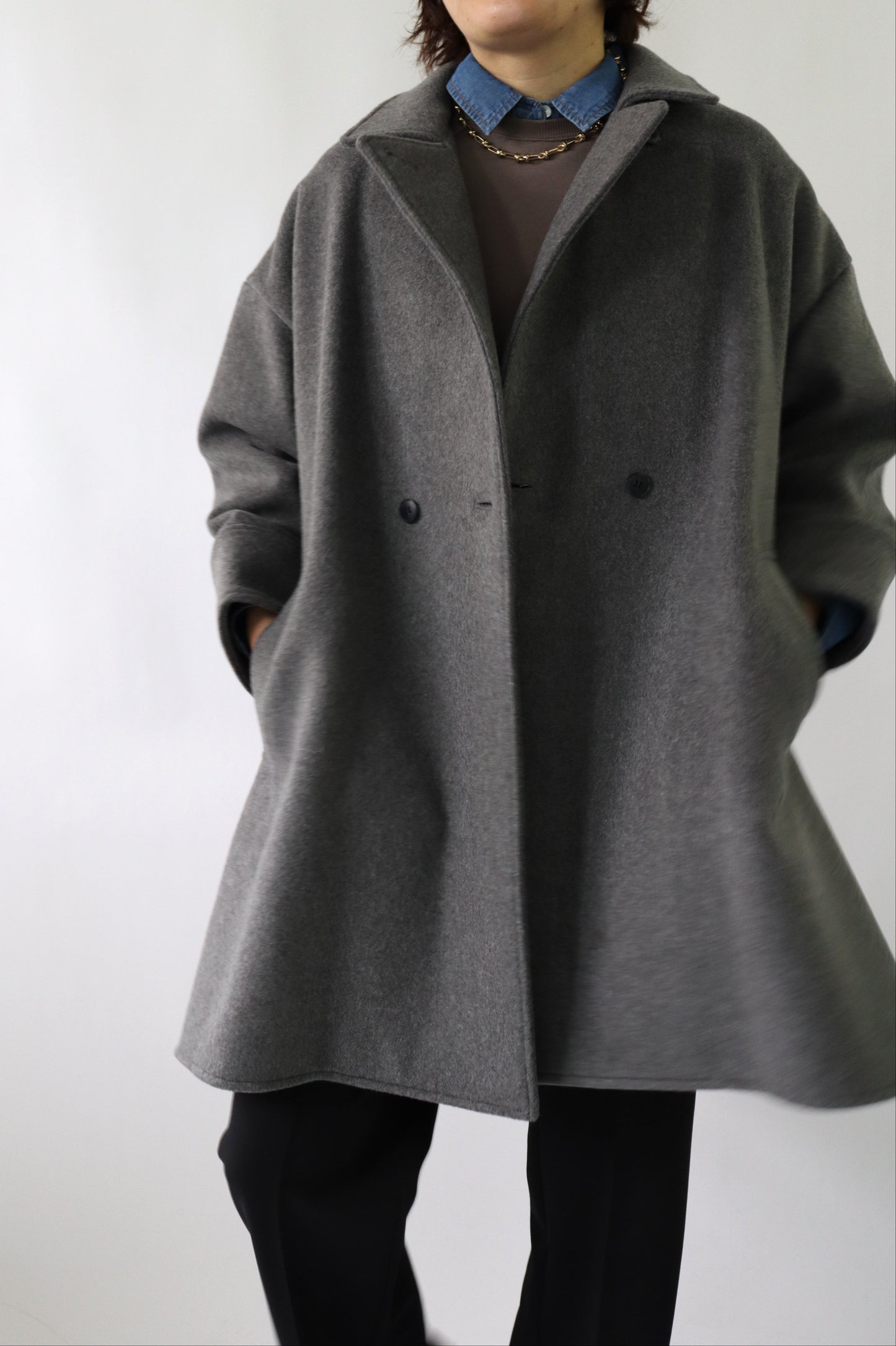 【ACUTA】フレアヨークWOテントコート