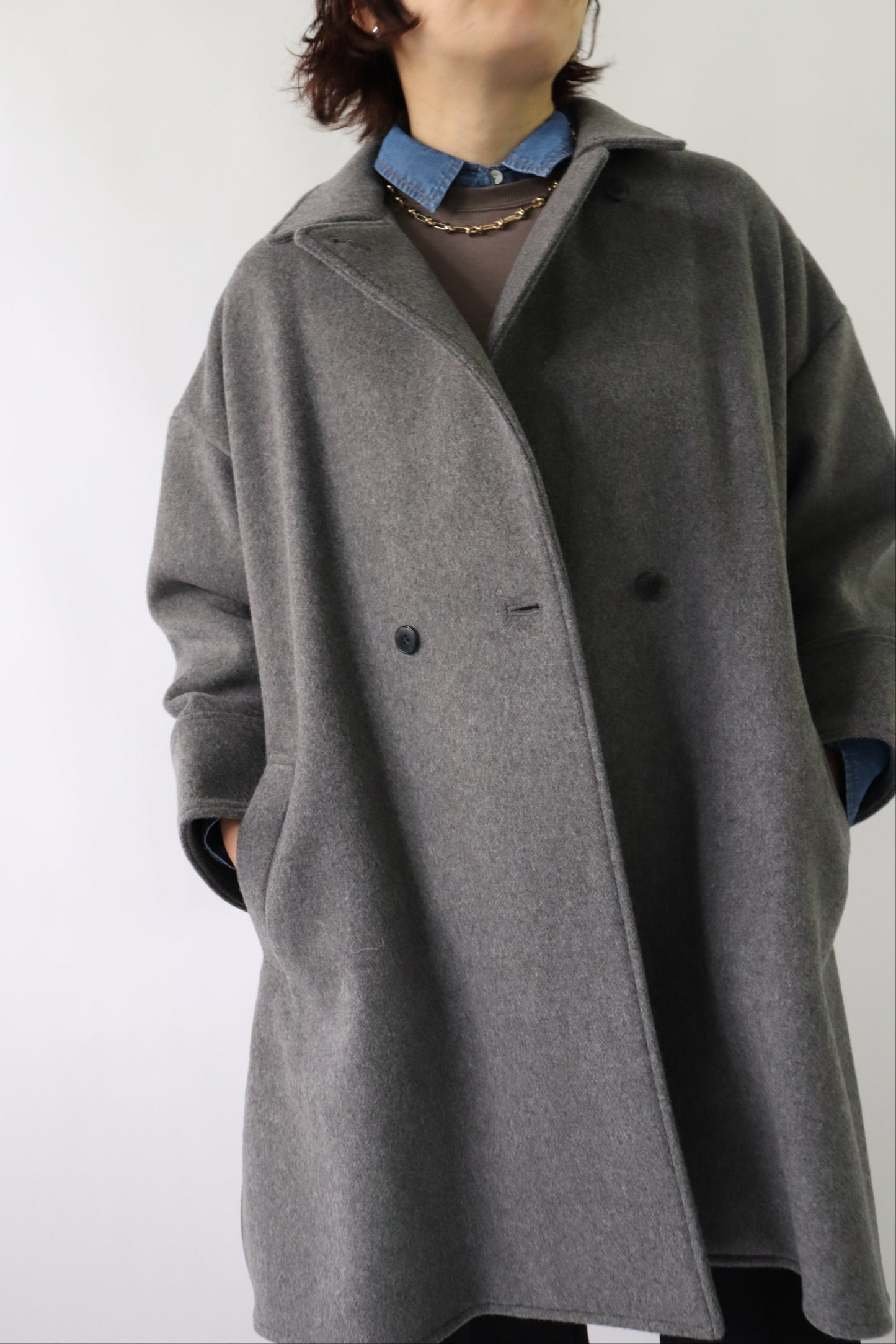 【ACUTA】フレアヨークWOテントコート