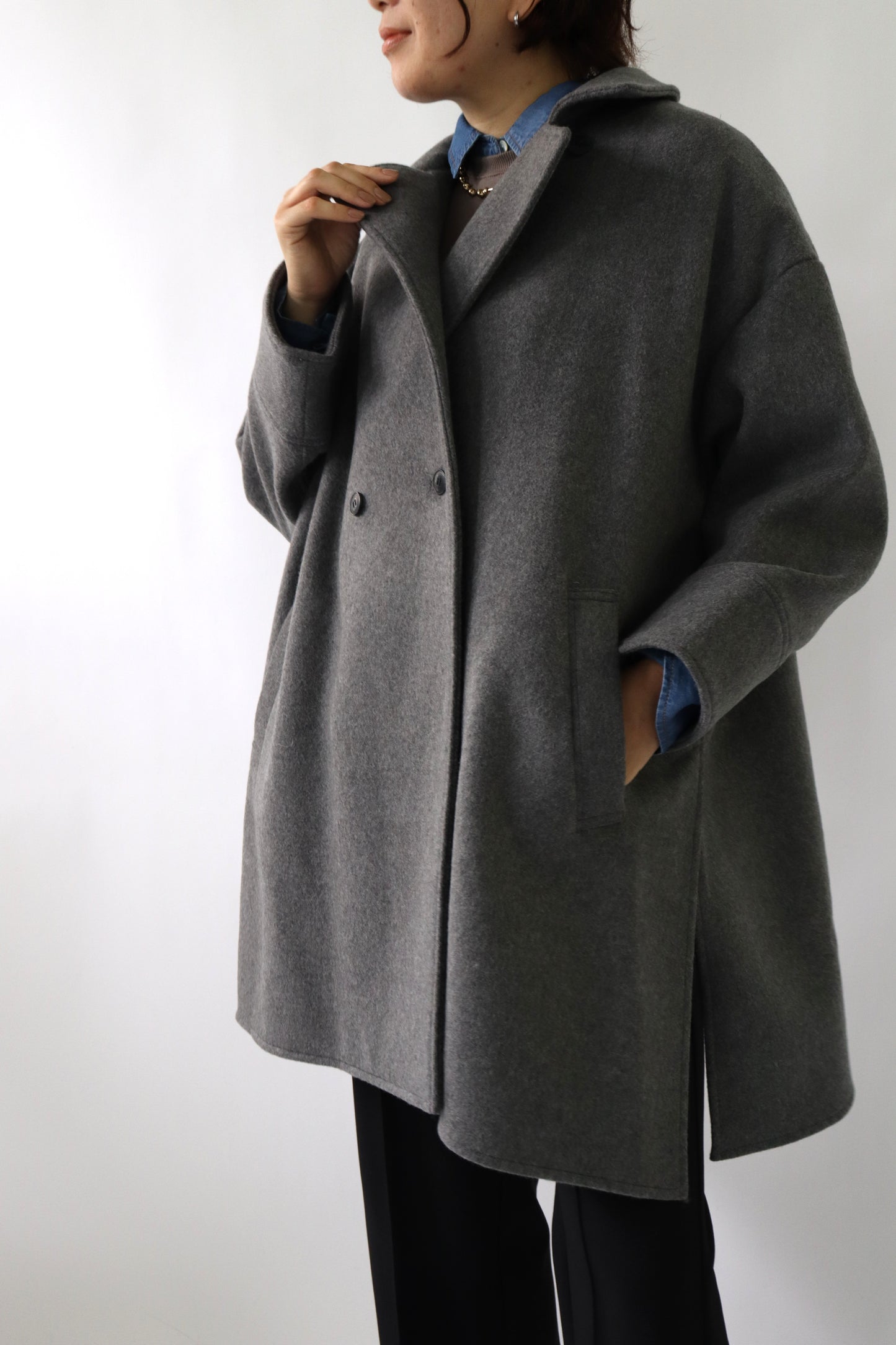 【ACUTA】フレアヨークWOテントコート