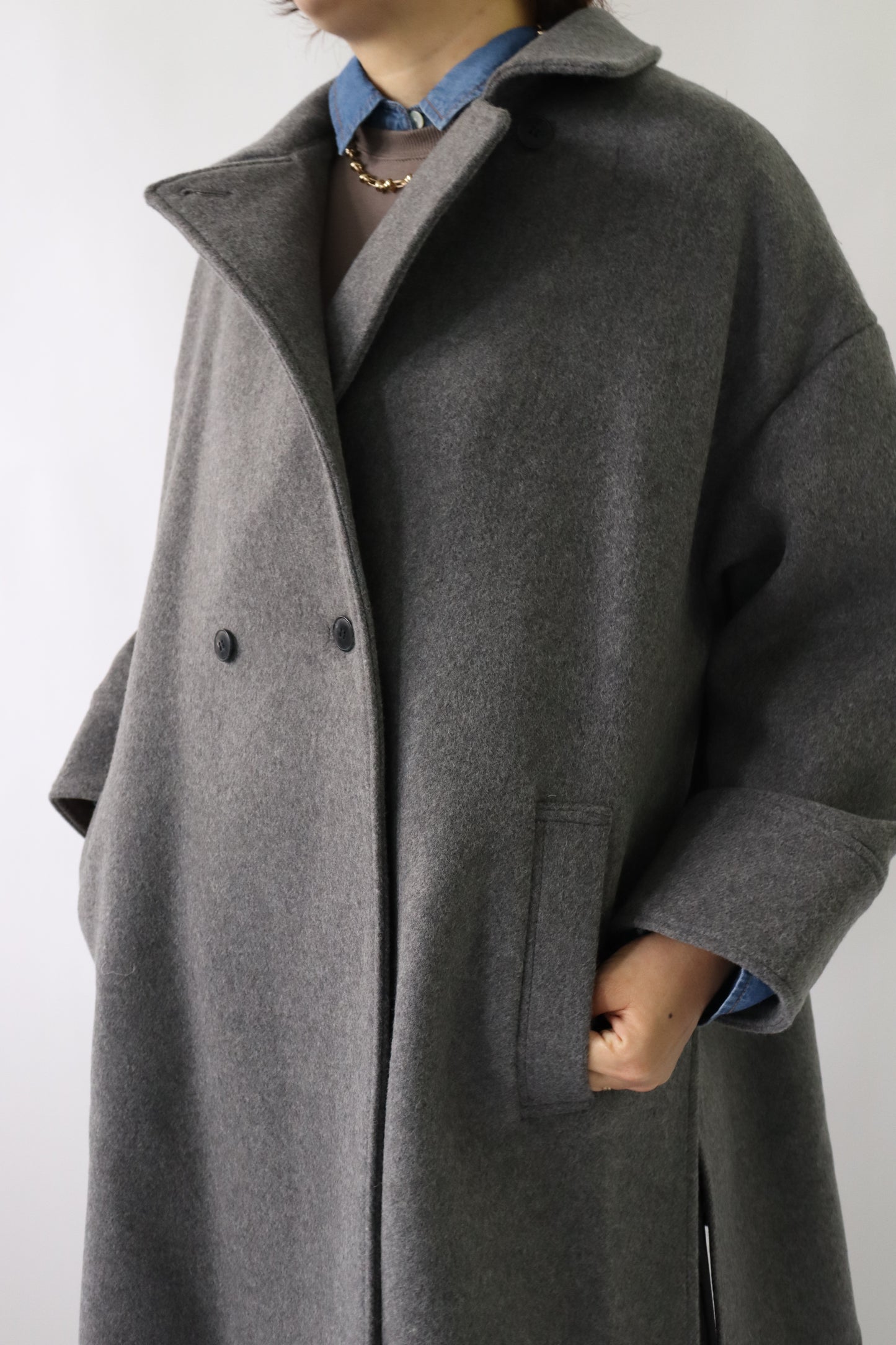 【ACUTA】フレアヨークWOテントコート