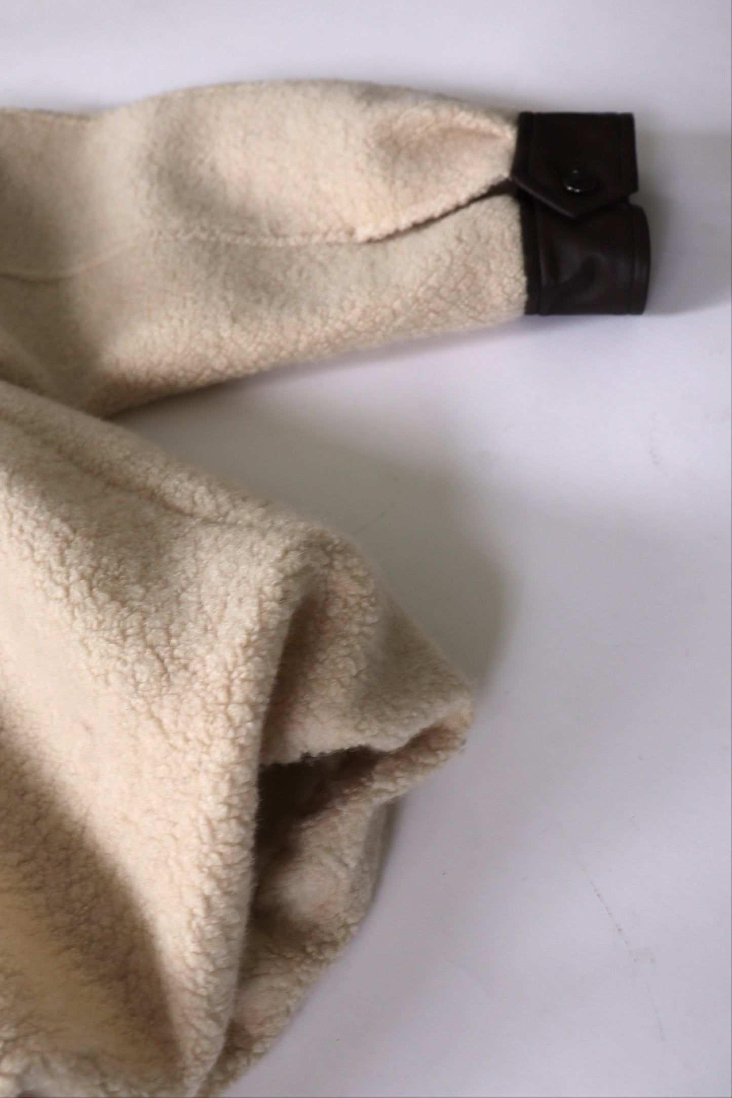 【ACUTA】 ボア×フェイクレザーブルゾン