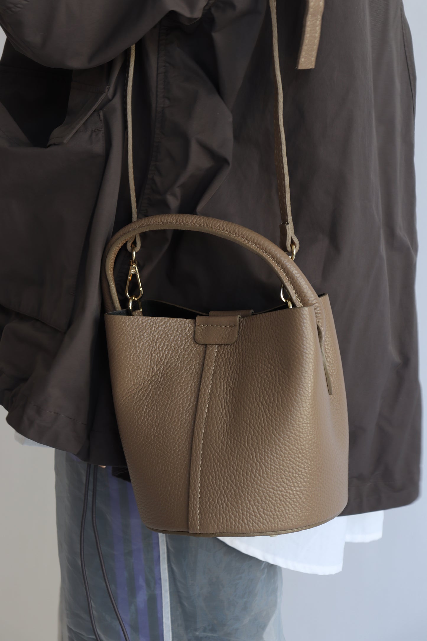 【MILLELA  FIRENZE】ワンハンドルミニバケツバッグ