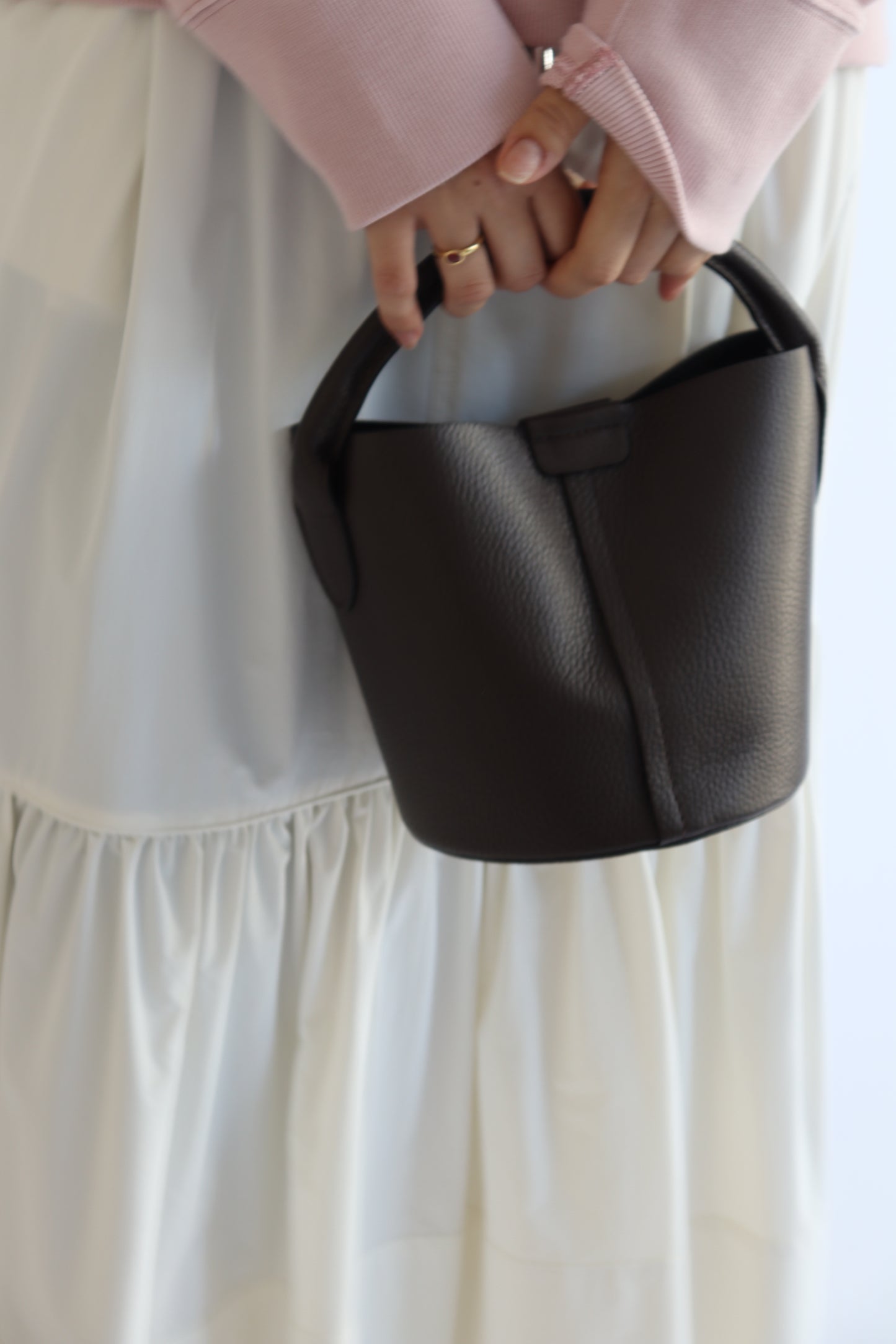 【MILLELA  FIRENZE】ワンハンドルミニバケツバッグ