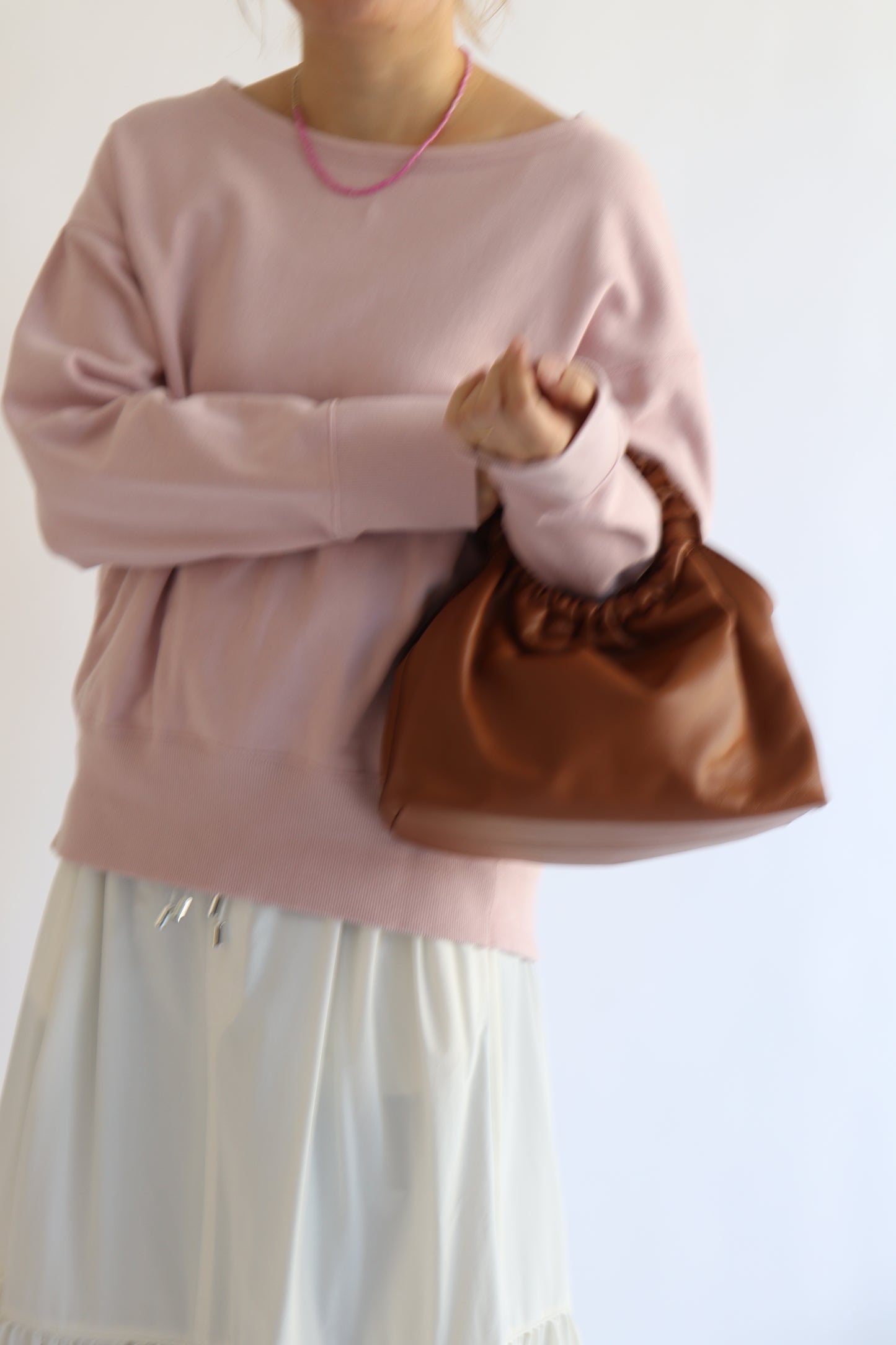 【MILLELA  FIRENZE】ギャザーハンドバッグ