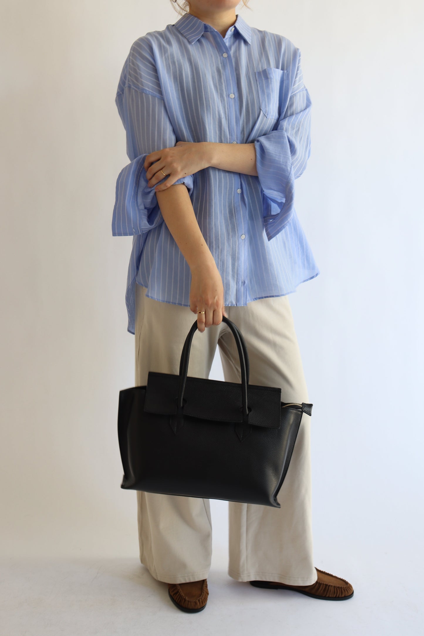 【MILLELA  FIRENZE】フラップA4レザートートバッグ