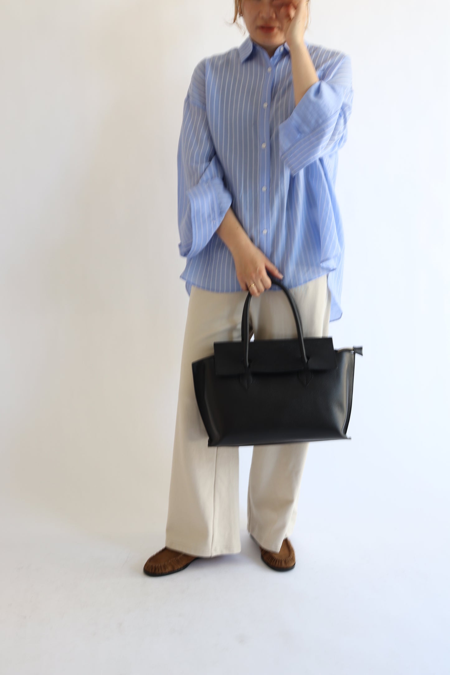 【MILLELA  FIRENZE】フラップA4レザートートバッグ