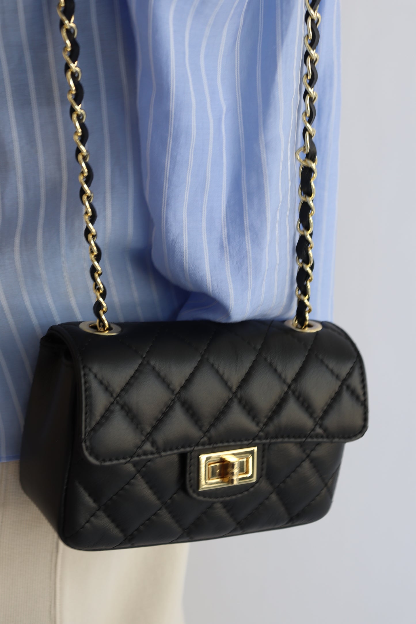 【MILLELA FIRENZE】【再入荷】キルティングチェーンショルダーバッグ