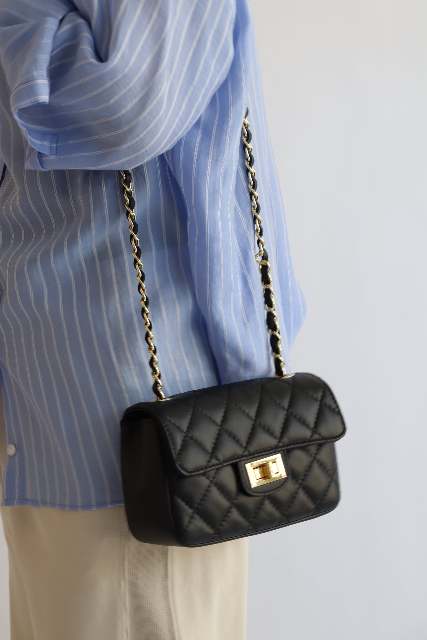 【MILLELA FIRENZE】【再入荷】キルティングチェーンショルダーバッグ