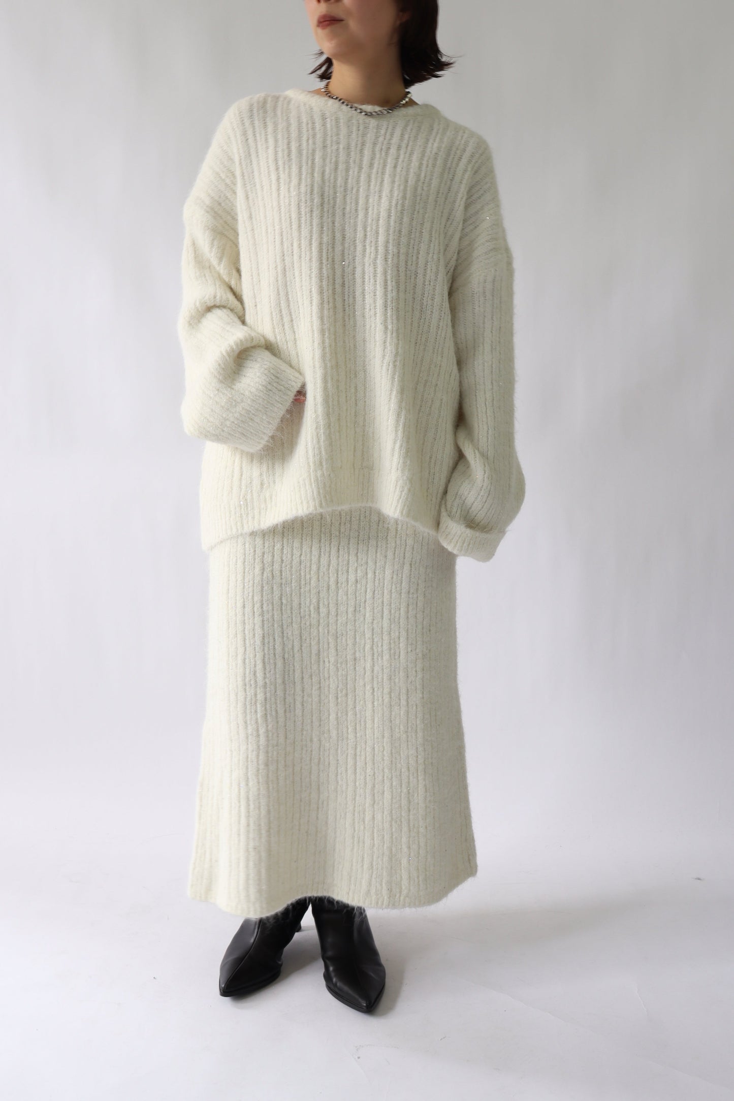 【ACUTA】 スパンコールニットセットアップ