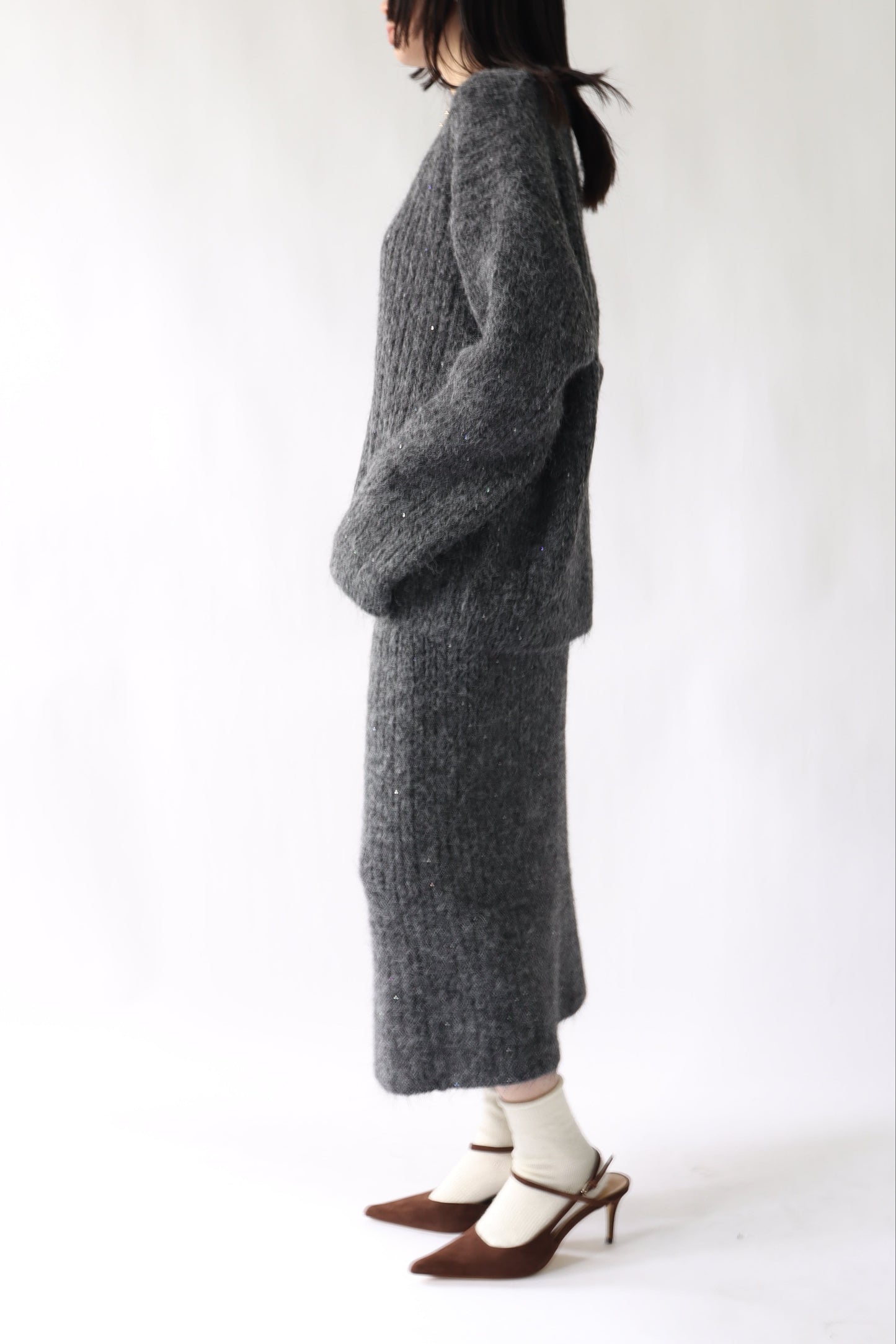 【ACUTA】 スパンコールニットセットアップ