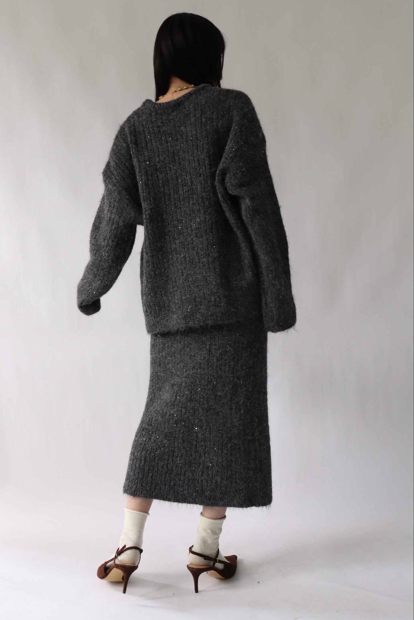 【ACUTA】 スパンコールニットセットアップ