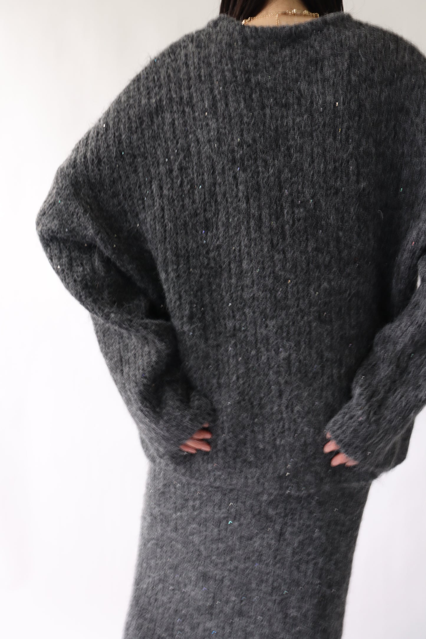 【ACUTA】 スパンコールニットセットアップ