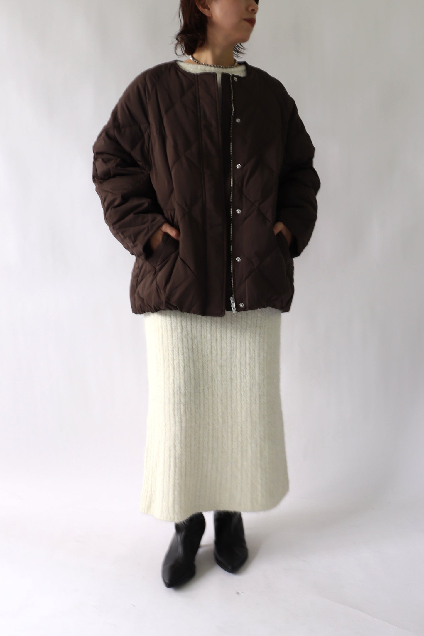 【ACUTA】ストレッチタフタバナナスリーブダウン