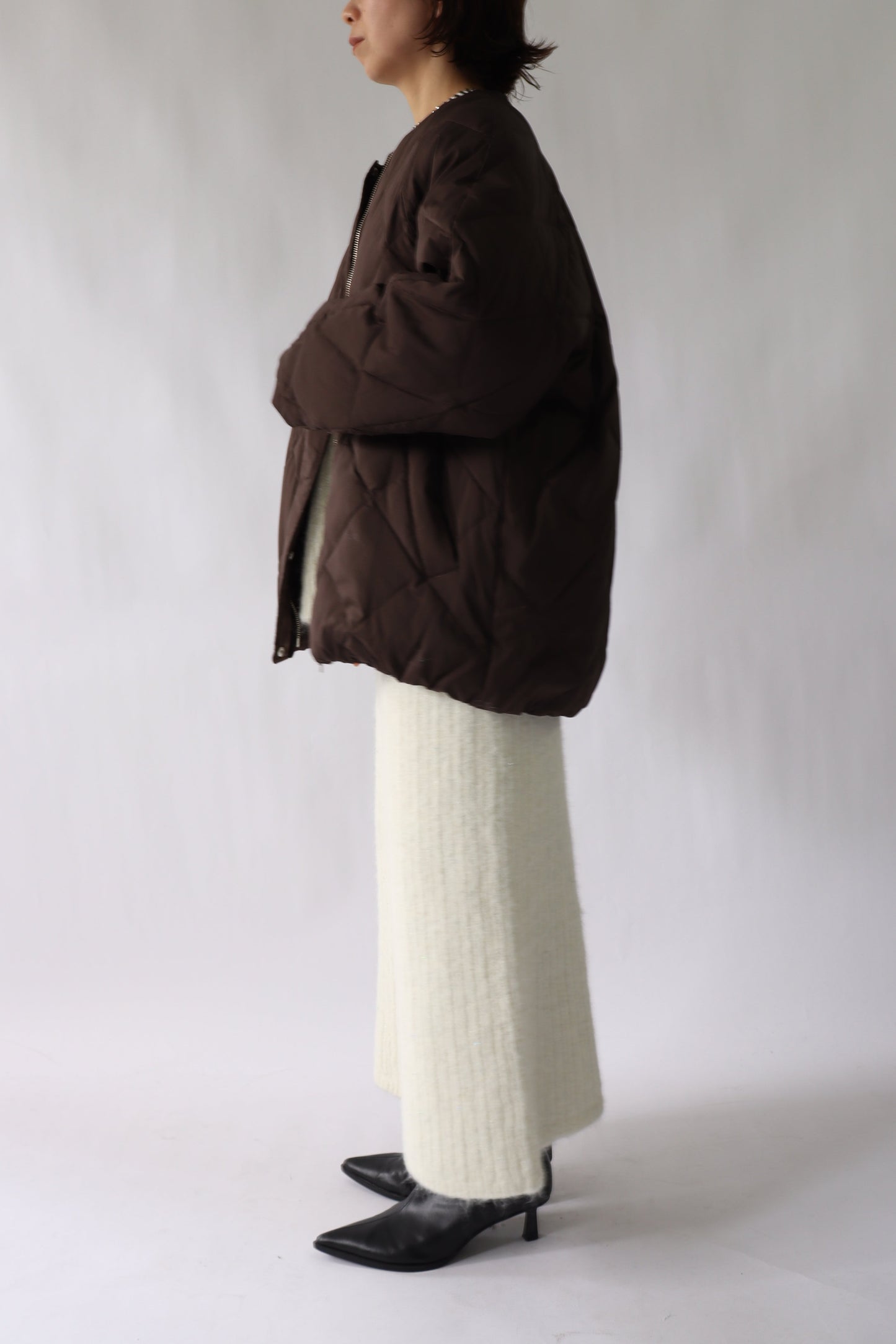 【ACUTA】ストレッチタフタバナナスリーブダウン