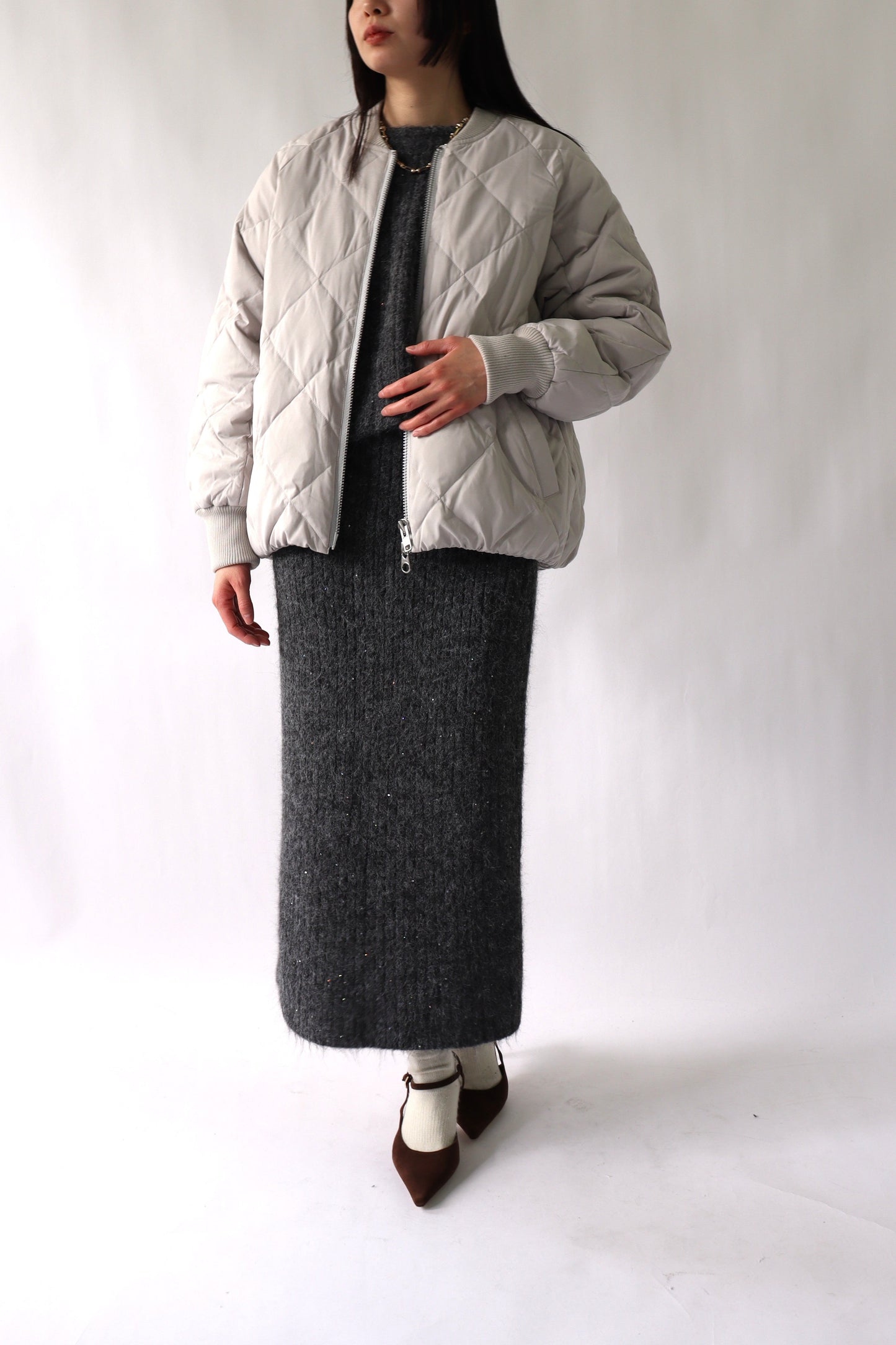 【ACUTA】ストレッチタフタショートダウン