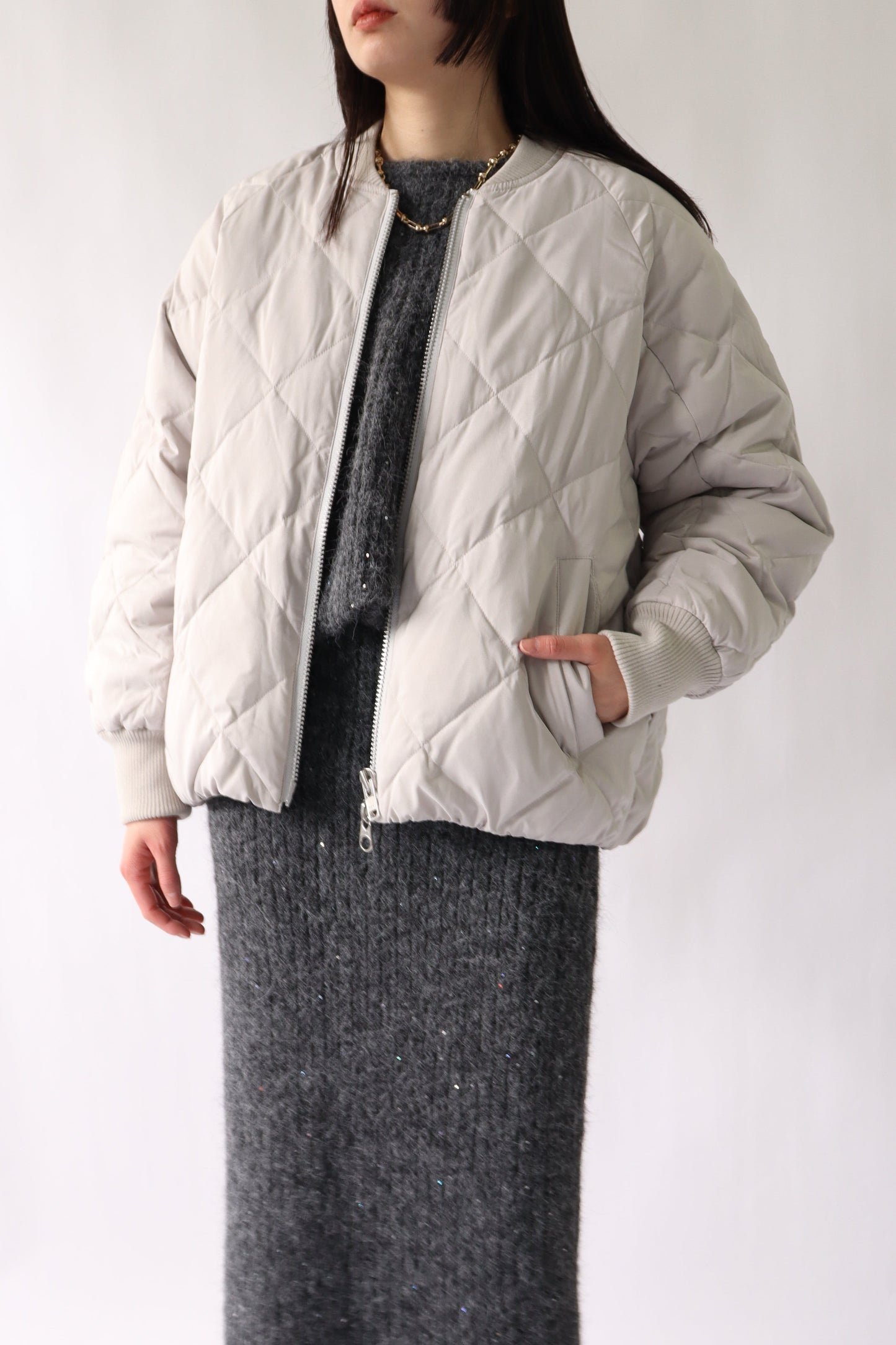 【ACUTA】ストレッチタフタショートダウン