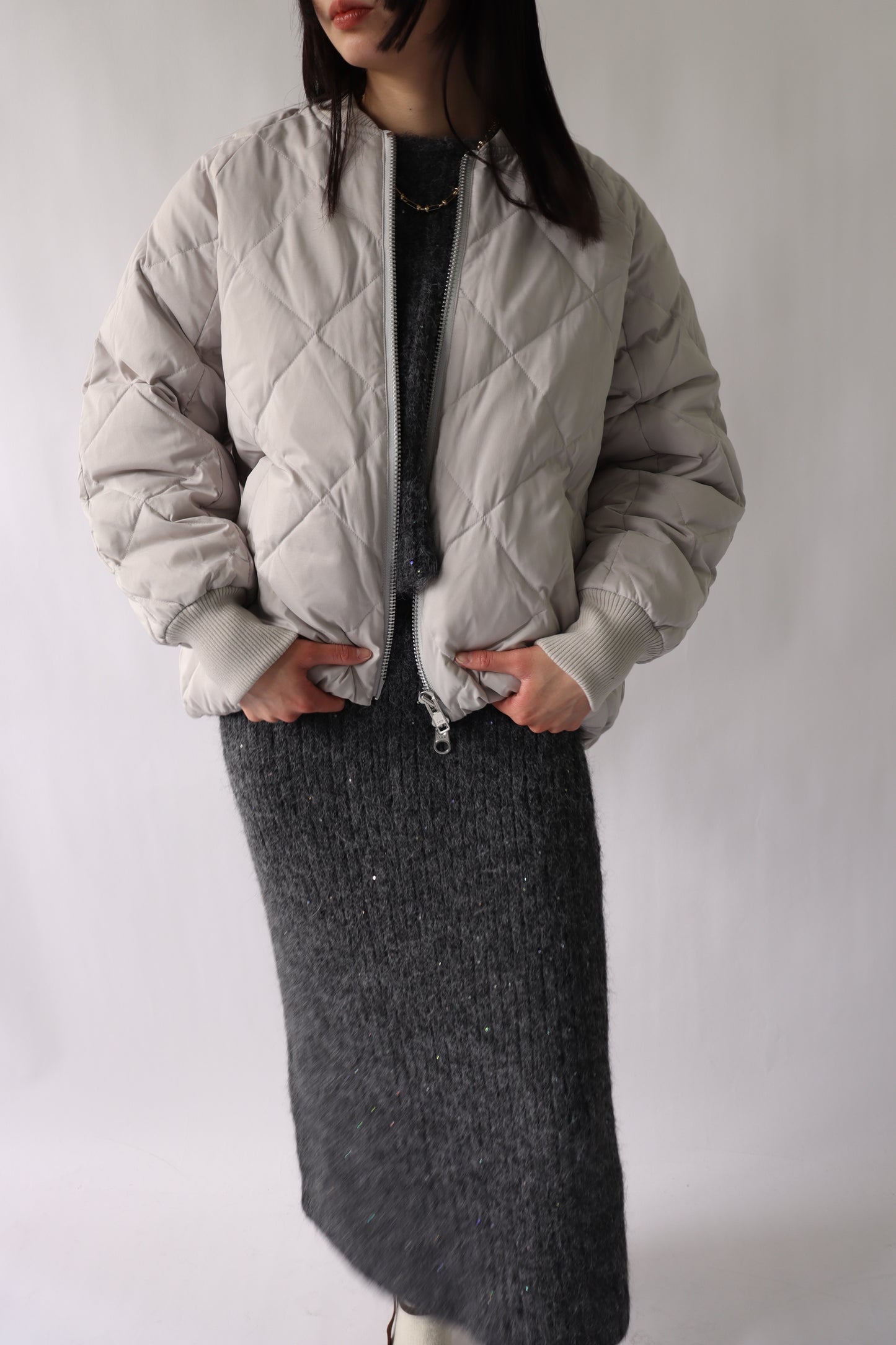 【ACUTA】ストレッチタフタショートダウン