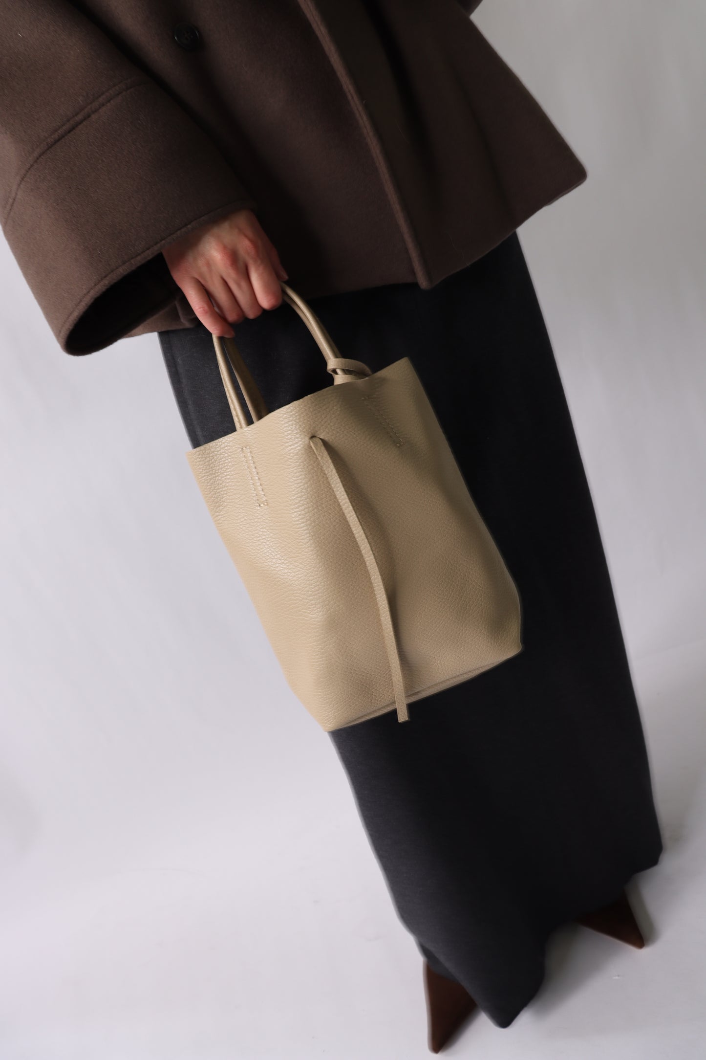 【MILLELA FIRENZE】シュリンクレザーミニトートバッグ