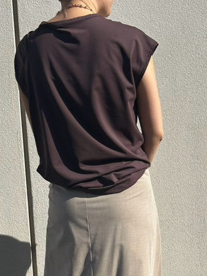 【ACUTA】 【UVカット】ベア天竺ツイストTシャツ