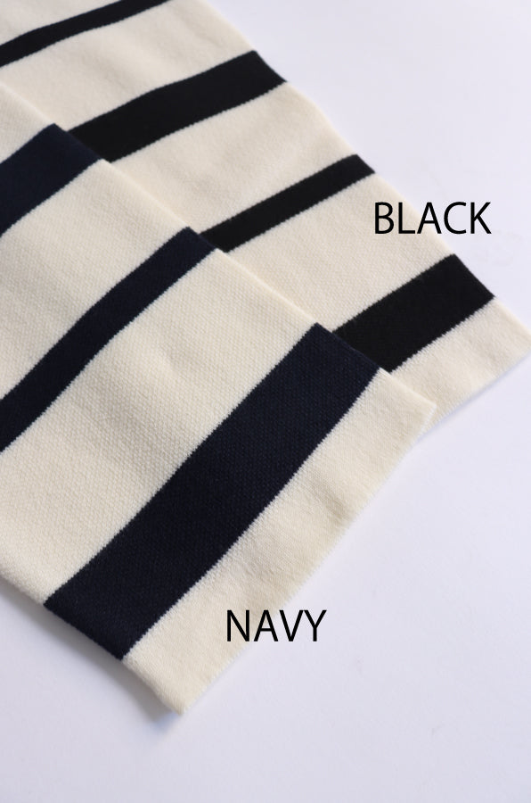 【ACUTA】スクエアネックボーダーニット