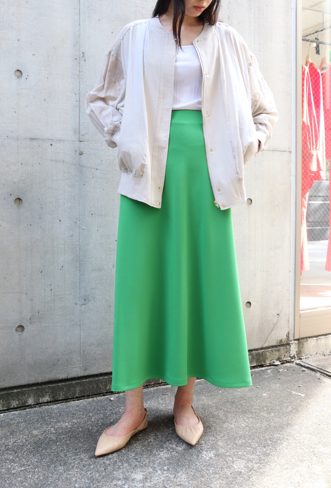 【ACUTA　アクータ】ストレッチダンボールセミフレアスカート